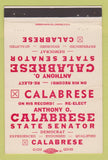 Matchbook Cover - Anthony Calabrese State Senator Election OH Ohio 40 Strike