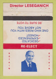 Matchbook Cover - Director Leseganich USWA Election WEAR 40 Strike