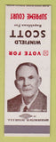 Matchbook Cover - Winfield Scott Supreme Court Election SAMPLE