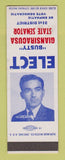 Matchbook Cover - Busty Giansiracusa State Senator Election SAMPLE