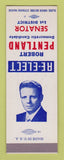 Matchbook Cover - Robert Pentland Senator Election state St Louis MO SAMPLE