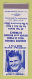 Matchbook Cover - Jesse L Webb Jr For Mayor SAMPLE