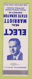 Matchbook Cover - Neal Marriott State Senator Election TX Nueces Kleberg SAMPLE