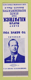 Matchbook Cover - Rufus Kilpatrick State Rep Election SAMPLE