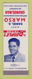 Matchbook Cover - Daniel Marso Councilman Election SAMPLE