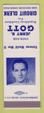 Matchbook Cover - Jerry B Gott Circuit Clerk Election SAMPLE