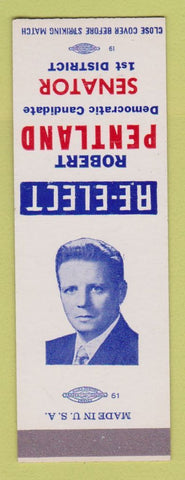 Matchbook Cover - Robert Pentland Senator Election state St Louis MO SAMPLE
