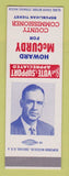 Matchbook Cover - Howard McCurdy County Commissioner Election SAMPLE
