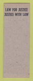 Matchbook Cover - Hugh Law Justice of the Peace Morgan District SAMPLE