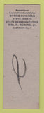 Matchbook Cover - Wm Robins Jr State Rep Oklahoma City OK SAMPLE