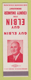 Matchbook Cover - Guy Elbin County Engineer Columbus OH SAMPLE