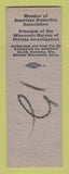 Matchbook Cover - Clarence Knakfus Sheriff  Kenosha WI SAMPLE