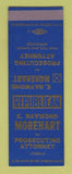 Matchbook Cover - E Raymond Morehart Prosecuting Attorney Election SAMPLE
