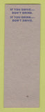 Matchbook Cover - Milt McCullough Sheriff Election SAMPLE