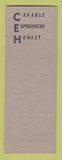 Matchbook Cover - Clyde Herring County Attorney Election  SAMPLE