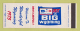 Matchbook Cover - Wyoming WY Tourism 1975