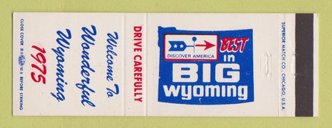 Matchbook Cover - Wyoming WY Tourism 1975