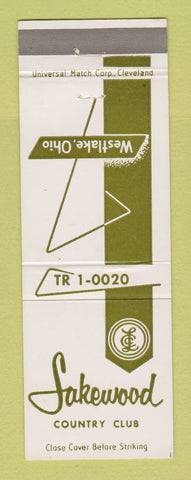 Matchbook Cover - Lakewood Country Club Westlake OH
