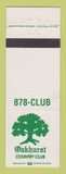Matchbook Cover - Oakhurst Country Club