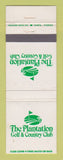 Matchbook Cover - Plantation Golf Country Club WEAR