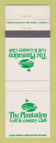 Matchbook Cover - Plantation Golf Country Club WEAR