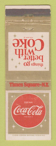 Matchbook Cover - Coca Cola Soda Times Square New York City WEAR
