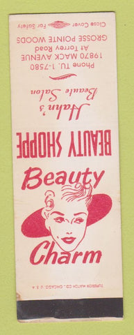 Matchbook Cover - Hahn's Beauty Salon Grosse Pointe Woods MI SAMPLE WEAR