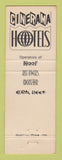Matchbook Cover - Polynesian Palace Waikiki Hawaii Don Ho WEAR