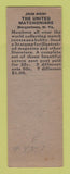 Matchbook Cover - Dick McCroskey Match Collector Pullman WA pinup SAMPLE
