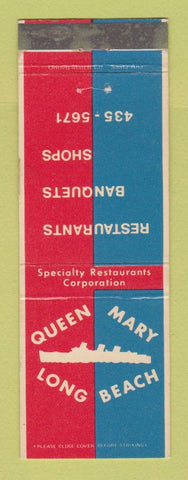 Matchbook Cover - Queen Mary Long Beach CA