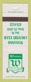 Matchbook Cover - Wanango Country Club Reno PA