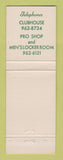 Matchbook Cover - Battle Creek Country Club Battle Creek MI