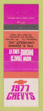 Matchbook Cover - 1977 Chevrolet WM H Seaman Fleetwood PA