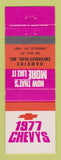 Matchbook Cover - 1977 Chevrolet Hawkins Oldsmobile Danville PA