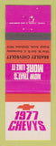 Matchbook Cover - 1977 Chevrolet Bradley Broken Arrow OK