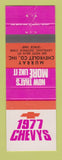 Matchbook Cover - 1977 Chevrolet Murray Lakeland GA