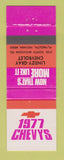 Matchbook Cover - 1977 Chevrolet Lindzy Gray Plymouth IN