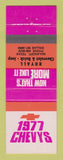 Matchbook Cover - 1977 Chevrolet Royall Buick Jeep Malakoff TX