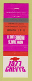 Matchbook Cover - 1977 Chevrolet D&I Motors Gillette WY