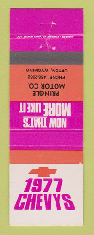 Matchbook Cover - 1977 Chevrolet Pringle Upton WY