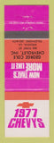 Matchbook Cover - 1977 Chevrolet George Cole Arcadia LA WEAR