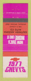 Matchbook Cover - 1977 Chevrolet Southern Arizona Douglas AZ