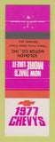 Matchbook Cover - 1977 Chevrolet Solomon Motors Dothan AL