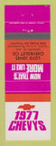 Matchbook Cover - 1977 Chevrolet Loyd Jones Demopolis AL