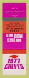Matchbook Cover - 1977 Chevrolet Tatum Opelika AL