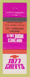 Matchbook Cover - 1977 Chevrolet Benson's Chevrolet Ludlow VT