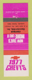 Matchbook Cover - 1977 Chevrolet Chapman Oldsmobile Uvalde TX