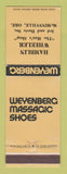 Matchbook Cover - Weyenberg Massagic Shoes Hamblin Wheeler McMinnville OR WEAR