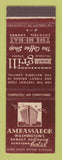 Matchbook Cover - Ambassador Hotel Washington DC