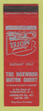 Matchbook Cover - Boxwood Motor Court Yadkinville NC